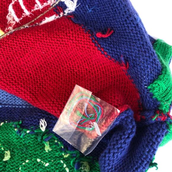 Quacker Factory Lighthouse Red Knit Sweater Sailboat Short Sleeve Women Medium - Picture 10 of 16